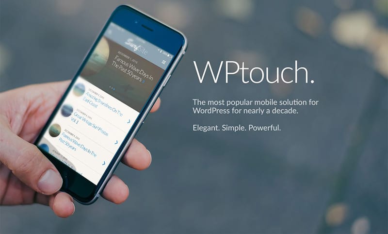 Plugin WPtouch Mobile