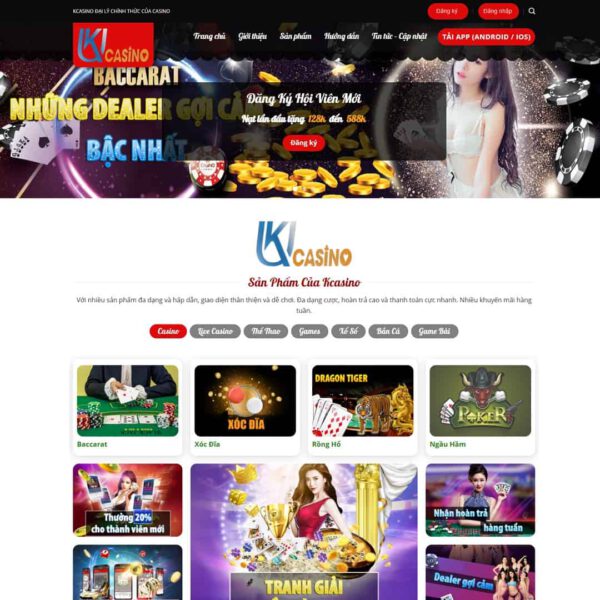 Theme WordPress Kubet, Casino, Poker 01